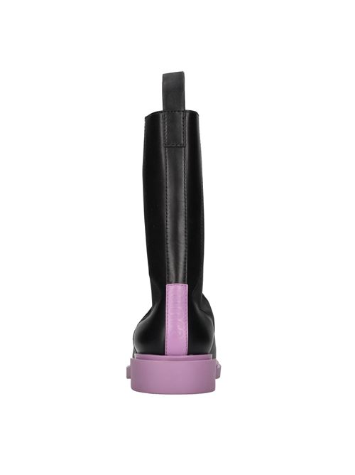 Stivaletti Vera 020 in pelle e tessuto 3JUIN | VERA 020 LEE CITYNERO-AMETHYST